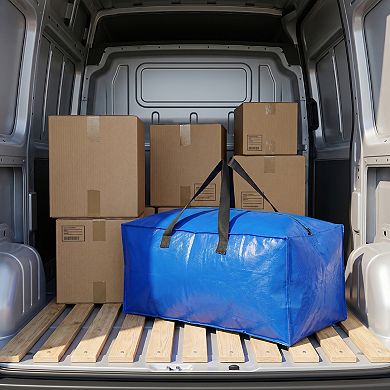 Spacious PP Packing Bag, Zipper Closure Multipurpose Storage Bag for Moving and Daily Arrangement
