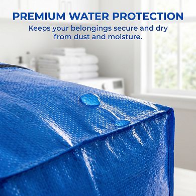 Spacious PP Packing Bag, Zipper Closure Multipurpose Storage Bag for Moving and Daily Arrangement