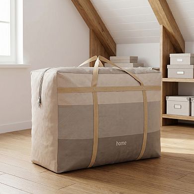 Non woven Storage Bag, 200L Extra Large Rivet Fixed Strap Duffel for Bedding Moving Packing