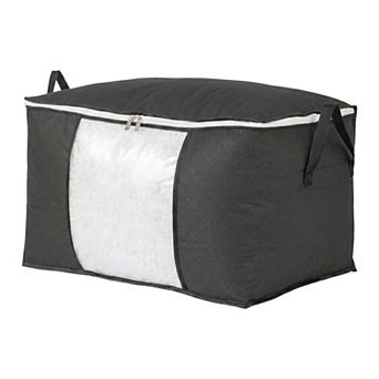 Large Capacity See through Storage Sack, Double Zippers Wear resistant Bag for Seasonal Packing