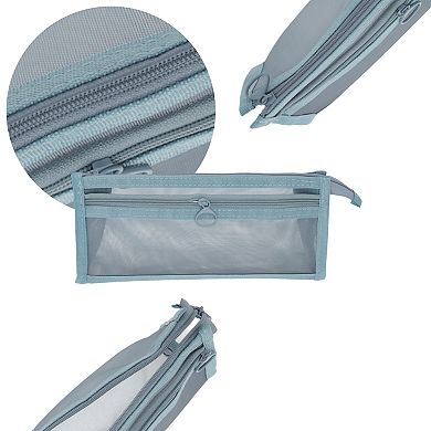 8.86"x2.56"x4.13" Multifunctional Pencil Case Organizer for Office Supplies Cosmetics 1 Pc