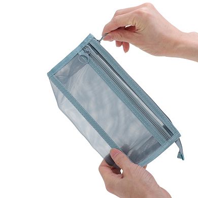 8.86"x2.56"x4.13" Multifunctional Pencil Case Organizer for Office Supplies Cosmetics 1 Pc