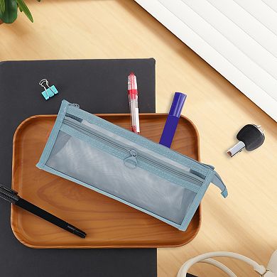 8.86"x2.56"x4.13" Multifunctional Pencil Case Organizer for Office Supplies Cosmetics 1 Pc