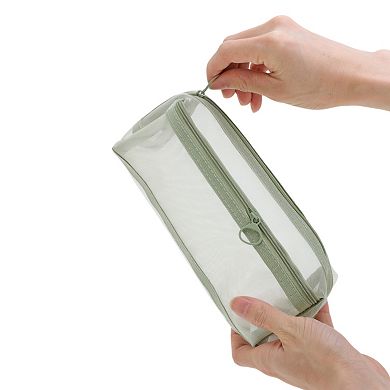 8.66"x1.97"x2.76" Multifunctional Pencil Case Organizer for Office Supplies 1 Pc