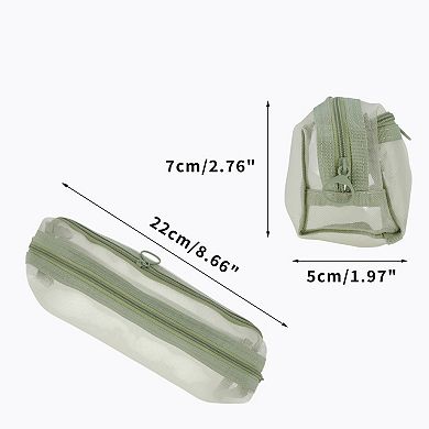8.66"x1.97"x2.76" Multifunctional Pencil Case Organizer for Office Supplies 1 Pc