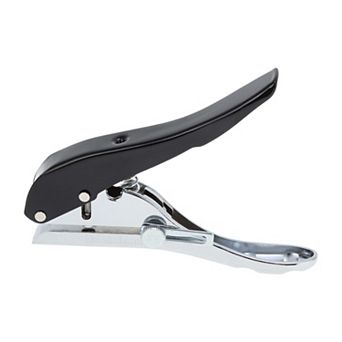 1 pc Hole Punch Single Hole Paper Punch, Portable Hand-Held 0.2",V Shape Black