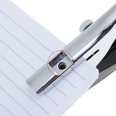 1Pc Hole Punch Single Hole Paper Punch, Portable Hand-Held 0.2",V Shape Black