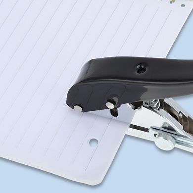 1Pc Hole Punch Single Hole Paper Punch, Portable Hand-Held 0.2",V Shape Black