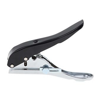 1 pc Hole Punch Single Hole Paper Punch, Portable Hand-Held 0.12",V Shape Black