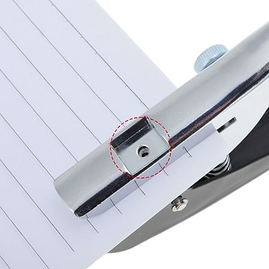 1Pc Hole Punch Single Hole Paper Punch, Portable Hand-Held 0.12",V Shape Black