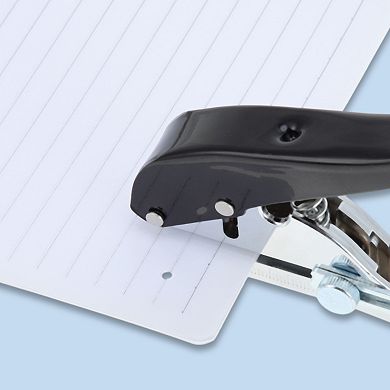 1Pc Hole Punch Single Hole Paper Punch, Portable Hand-Held 0.12",V Shape Black