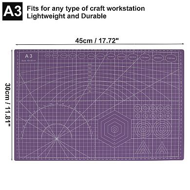 Double-sided Self-Healing Cutting Mat, Single-sided Craft Board, Sewing Mat Purple