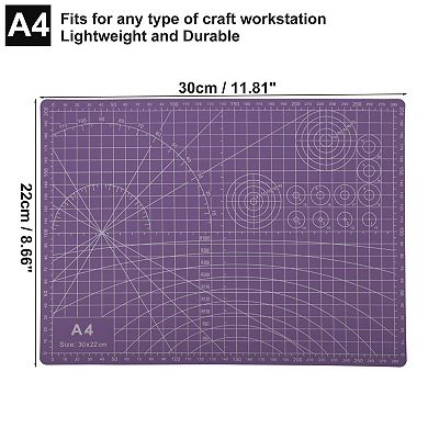 Self-Healing Cutting Mat, Single-sided Craft Board, Sewing Mat Purple