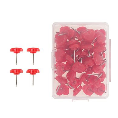 50Pcs Push Pins, Portable Durable Thumb Tacks, Wall Tacks for Cork Board