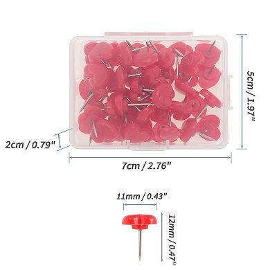 50Pcs Push Pins, Portable Durable Thumb Tacks, Wall Tacks for Cork Board
