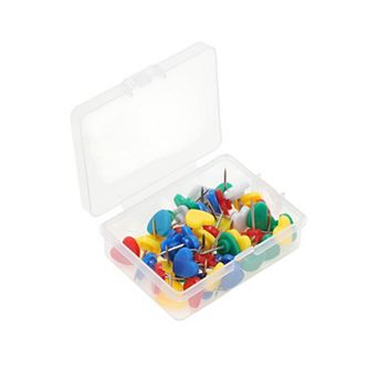 50 pc Push Pins, Portable Durable Thumb Tacks, Wall Tacks for Cork Board