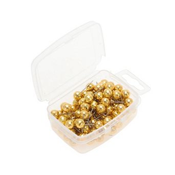 100 pc Push Pins, Portable and Durable Thumb Tack, Wall Tacks for Cork Board