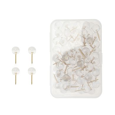 100Pcs Push Pins, Portable and Durable Thumb Tacks