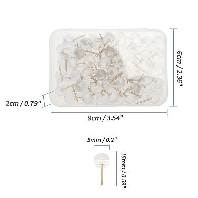 100Pcs Push Pins, Portable and Durable Thumb Tacks