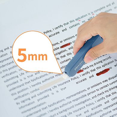 5Pcs White Out Tape, 5-Pack Pen-Style Correction Tape