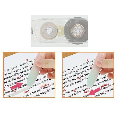 1Pc White Out Pen, Push-Action Correction Tape