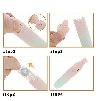 1Pc White Out Pen, Push-Action Correction Tape