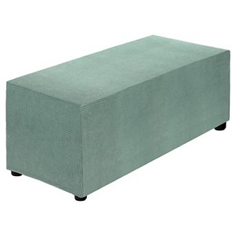 Stretch Stool Cover Rectangular Oversized Square Stools Slipcover with Elastic 1 pc