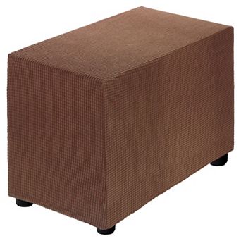 Stretch Stool Cover Rectangular Oversized Square Stools Slipcover with Elastic 1 pc