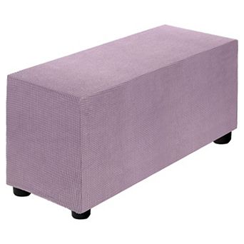 Stretch Stool Cover Rectangular Oversized Square Stools Slipcover with Elastic 1 pc