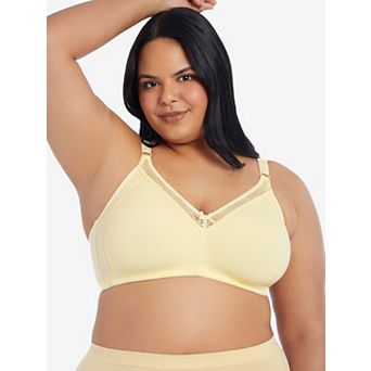 The Camille - Wireless Soft-Cup Cotton Bra with Lace
