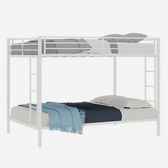 GOODSILO Sturdy Metal Frame Bunk Bed with Dual Sleeping Areas for Space Saving