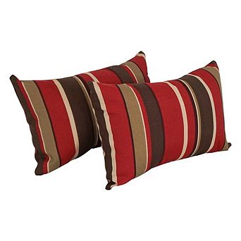 Blazing Needles Rectangular Spun Poly Throw Pillows (Set of 2)