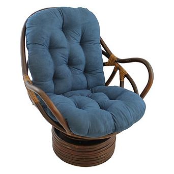 Blazing Needles Solid Micro Suede Swivel Rocker Cushion