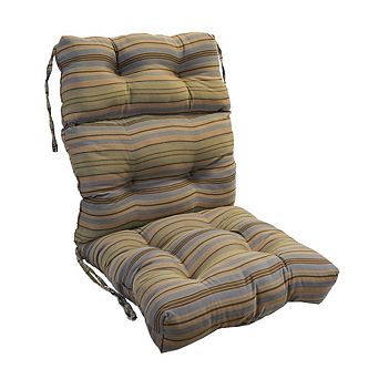 Blazing Needles Jacquard Chenille Tufted Chair Cushion