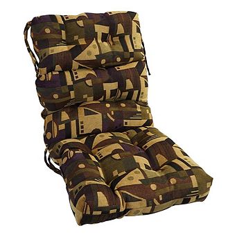 Blazing Needles Jacquard Chenille Tufted Chair Cushion