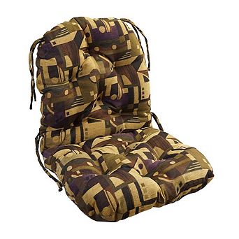 Blazing Needles Indoor Polyester Blend Swivel Rocker Cushion