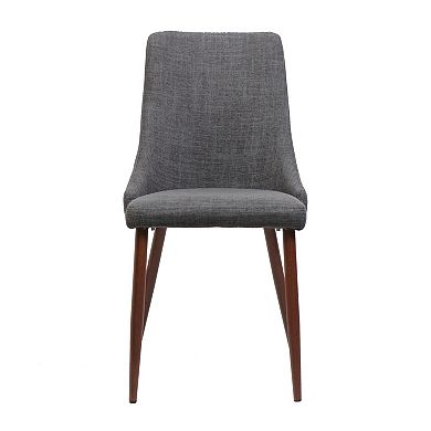 KWPZQEB Modern Fabric Armless Upholstered Dining Chairs Set of 2