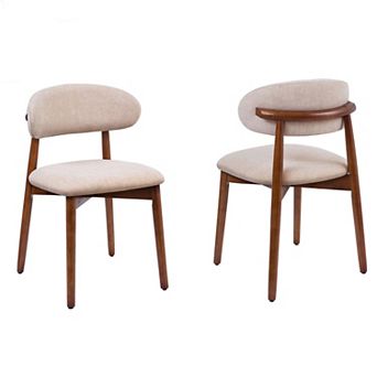 KWPZQEB Upholstered Dining Chair Set of 4, Armless Side Chair for Kitchen, Restaurant