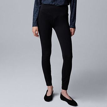 Women's Simply Vera Vera Wang High Rise Crossover Cotton Leggings