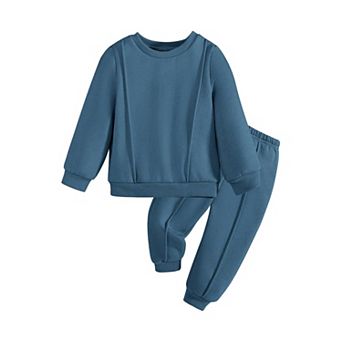 Arshiner Boys Piece Outfits Crewneck Sweatshirt Top Casual Pants Set Boys Sweatsuit Fall