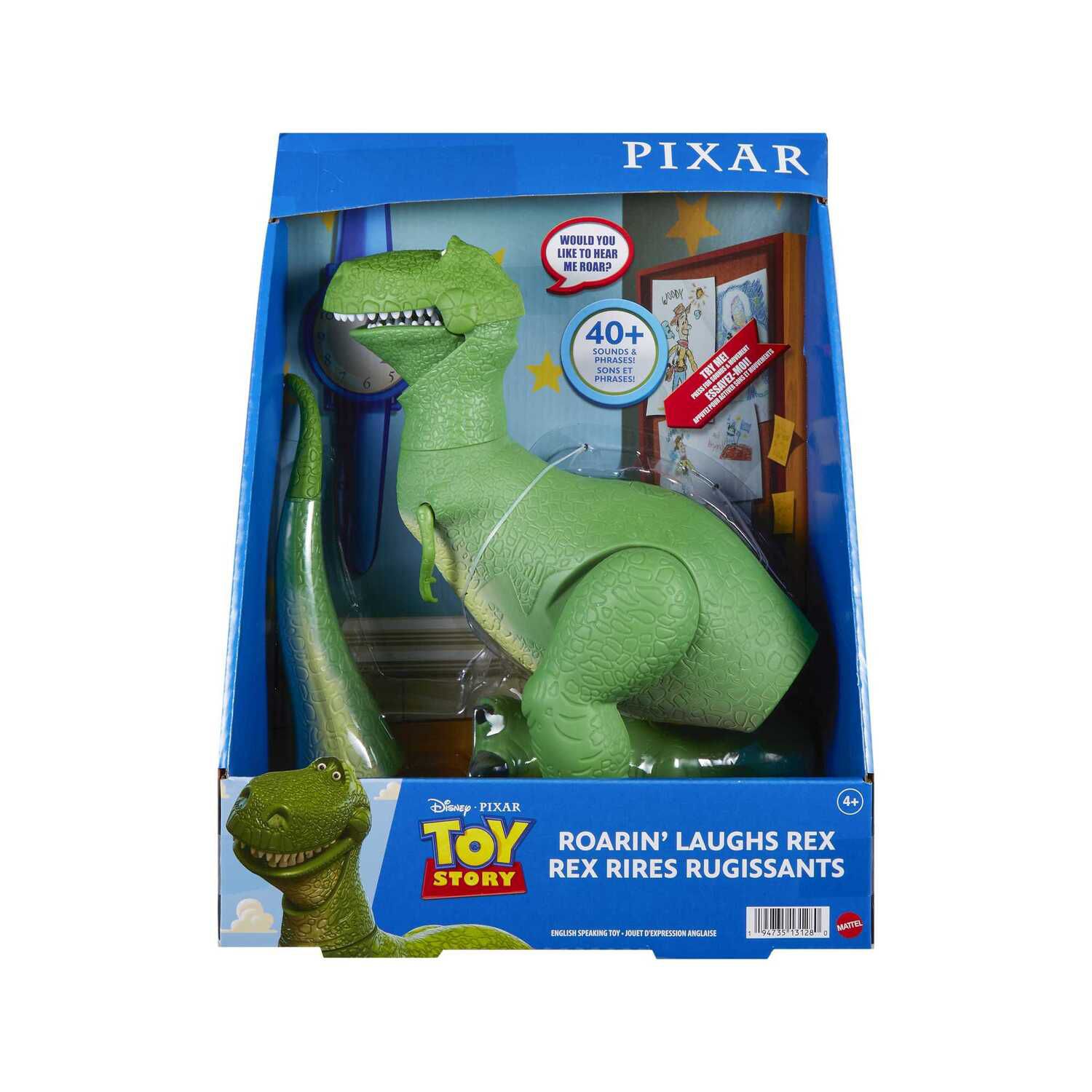 Детские фигурки Mattel Disney / Pixar's Toy Story Roarin' Laughs Rex Interactive Talking Dinosaur Toy — фото 6