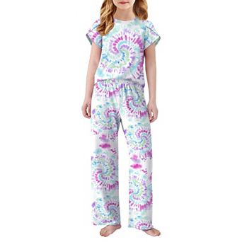 Arshiner Pajamas For Girls Short Sleeve Long Pants Pajamas Cute Soft Sleepwear Lounge Sets