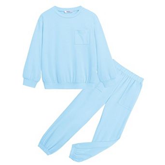 Arshiner Girls Clothing Sets Casual Piece Outfits Print Long Sleeve Pullover Sweatshirts