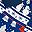 Navy Blue Print
