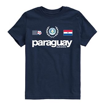 Boys 8-20 Paraguay Soccer Jersey Short Sleeve Graphic Tee