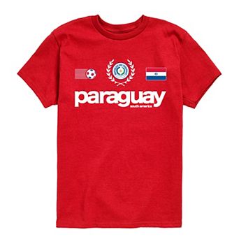 Boys 8-20 Paraguay Soccer Jersey Short Sleeve Graphic Tee