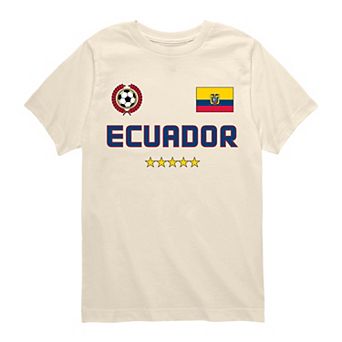 Boys 8-20 Ecuador Soccer Jersey Short Sleeve Graphic Tee