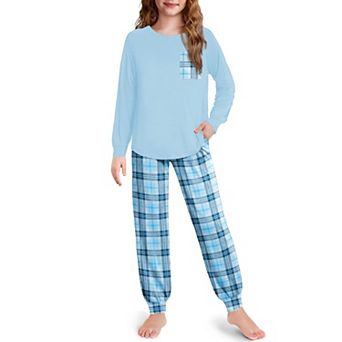 Arshiner Pajamas For Girls Long Sleeve Pajamas Set Soft Lounge Sets Ankle Cuff Sleepwear