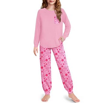 Arshiner Pajamas For Girls Long Sleeve Pajamas Set Soft Lounge Sets Ankle Cuff Sleepwear