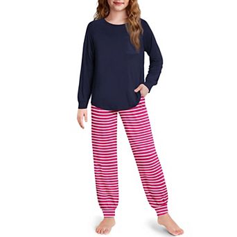 Arshiner Pajamas For Girls Long Sleeve Pajamas Set Soft Lounge Sets Ankle Cuff Sleepwear